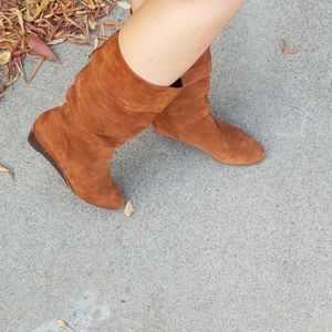 Leather Mid calf boots